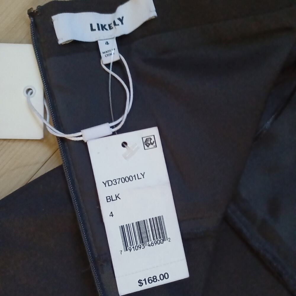 Likely Constance Mini Dress Black Size 4 NWT - Picture 8 of 9